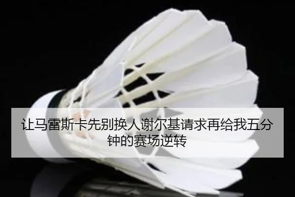 让马雷斯卡先别换人谢尔基请求再给我五分钟的赛场逆转 - FIFAWorldcup